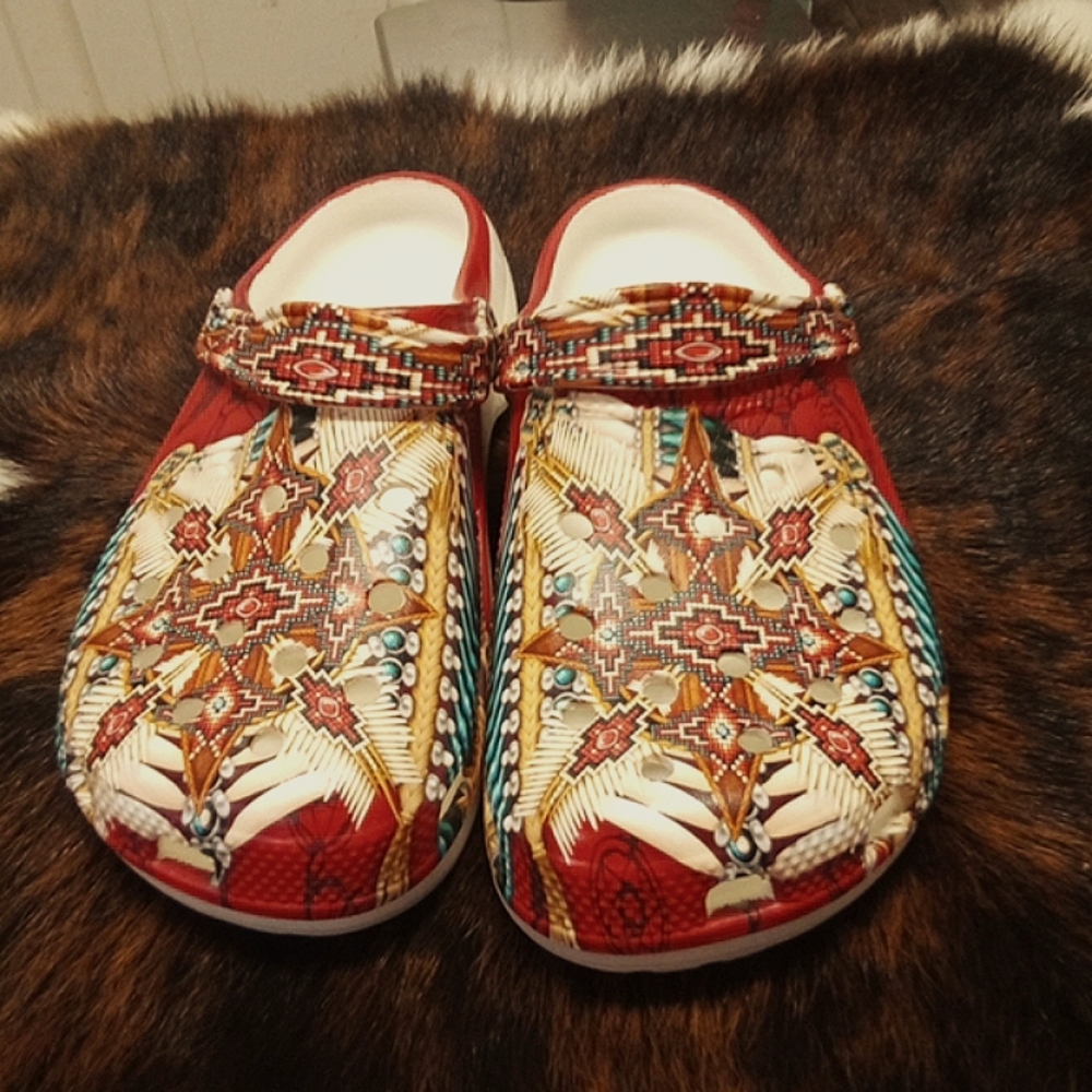 Native American Pattern Crocs Clog